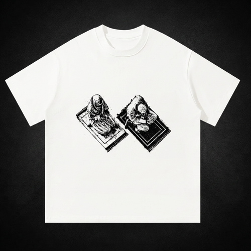 Built on Duas Tee — White front